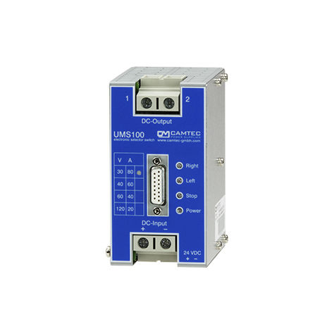 直流静态继电器 - UMS00025 series - Camtec Power Supplies GmbH - 面板安装 / 功率 / MOSFET