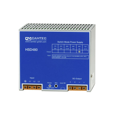 DIN导轨电源 - HSD04801 - Camtec Power Supplies GmbH - AC/DC / 开关式 / 三相