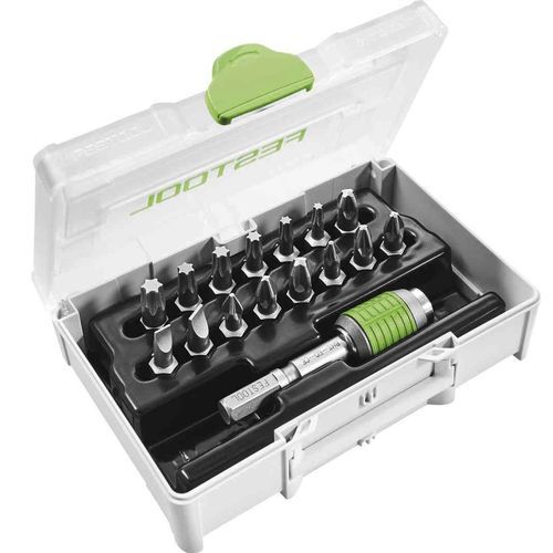 内梅花头螺丝刀套件 - SYS3 XXS CE-MX BHS 60 - Festool - Phillips十字槽 / 米字形 / 一字螺丝