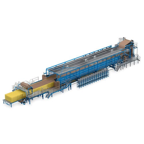 PUR弹性块生产线 - MULTIFLEX - Hennecke GROUP - 连续式 / 模块化 / 用于建筑工地