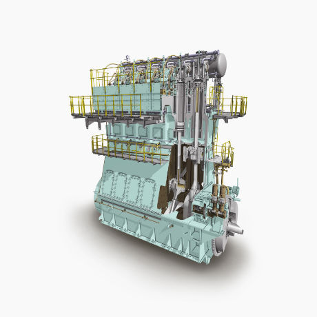 柴油发动机 - X series - Hyundai Heavy Industries-Marine Engine/现代 - 航海用 / 紧凑型 / 二冲程