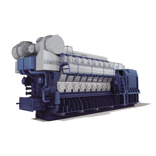 燃气发动机 - H35/40GV series - Hyundai Heavy Industries-Marine Engine/现代 - 多气缸 / 用于发电机组 / 用于生产电力