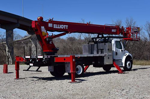 卡车安装式伸缩臂式升降机 - M87 HIREACH - Elliott Equipment Company - 液压 / 重载