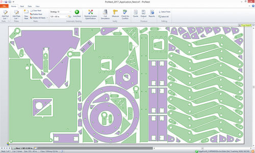 CAD/CAM软件 - ProNest - MTC Software - 嵌套 / 切割
