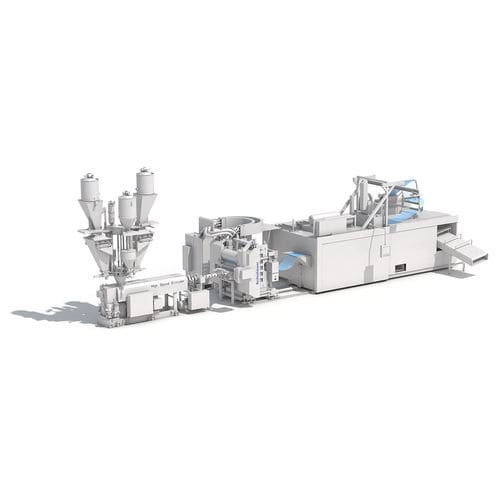 平挤薄膜管道挤出生产线 - MIREX  - Reifenhäuser Extrusion Technology GmbH & Co. KG - 再生塑料 / 热熔塑料 / 热成型膜