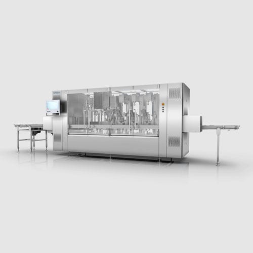 瓶子灌装封口机 - Moduline Smart - OPTIMA packaging group GmbH - 试验罐 / 化妆品产业 / 制药应用