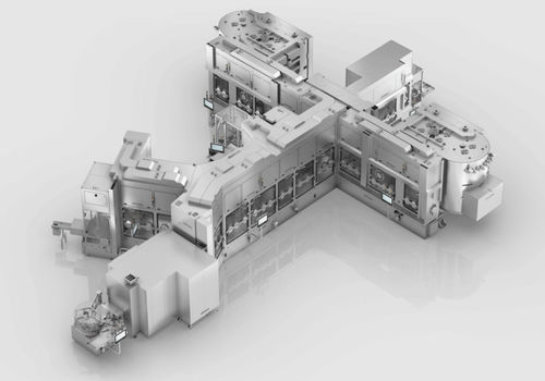 全自动灌装生产线 - MultiUse - OPTIMA packaging group GmbH - 罐子式 / 安瓿瓶 / 液体