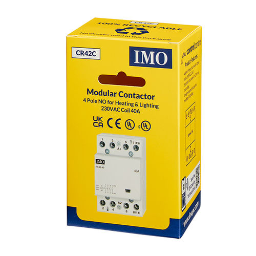 照明接触器 - CR42C - IMO Precision Controls Limited - 电磁 / 交流 / 4极