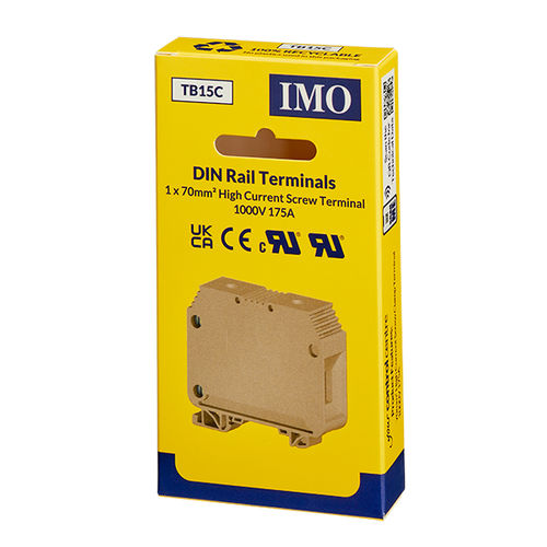 DIN导轨接线端子 - TB15C - IMO Precision Controls Limited - 螺钉连接 / 塑料 / 单极
