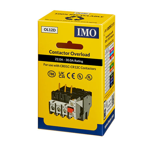 超载保护继电器 - OL12D - IMO Precision Controls Limited - 电流 / 接触器式