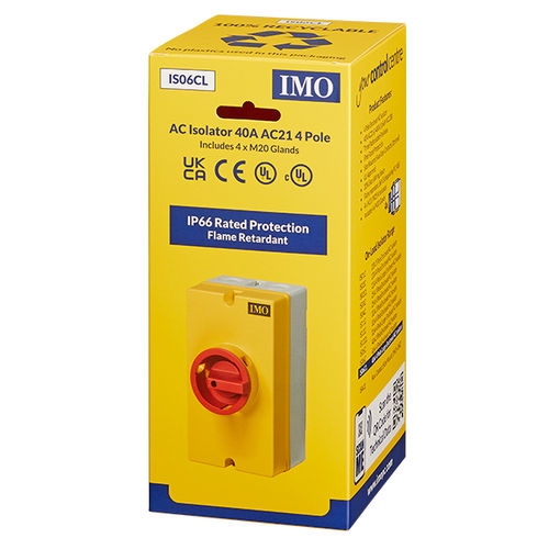 手动隔离开关 - IS06CL - IMO Precision Controls Limited - 低电压 / 4极 / 交流