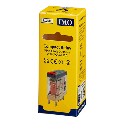功率机电式继电器 - RL22C - IMO Precision Controls Limited - 230 Vac / 紧凑型 / 明装