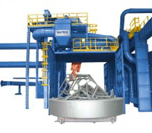 旋转台式抛丸机 - TT-line - Shandong Kaitai Shot Blasting Machinery Share Co., - 用于车厢 / 用于散料