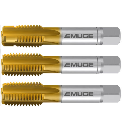 整体式丝锥 - WM-sets-3S(Nr.1"Z",Nr.1,F)-TIN - EMUGE-FRANKEN - HSS-E / 用于钢材 / 用于生铁