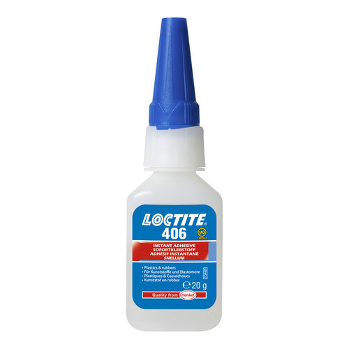 即时胶 - LOCTITE 406 - Henkel LOCTITE/乐泰 - 氰基丙烯酸盐 / 用于金属 / 用于塑料
