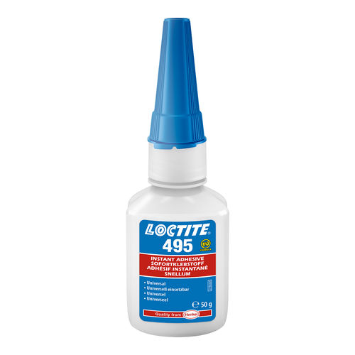 即时胶 - LOCTITE 495 - Henkel LOCTITE/乐泰 - 氰基丙烯酸盐 / 用于金属 / 用于塑料