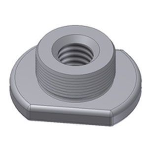 螺纹嵌件 - P-NUT™ - PSM International - 钢 / 平 / 用于塑料