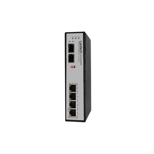 非管理型以太网交换机 - IGS-0204DSFP - Lantech Communications Europe GmbH - 6 端口式 / DIN导轨 / 壁挂安装