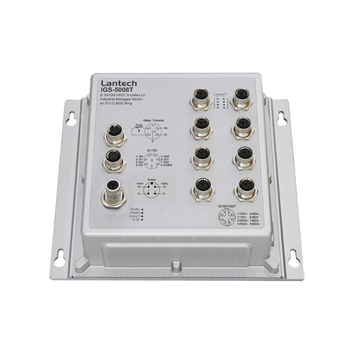 管理型以太网交换机 - IGS-5008T series - Lantech Communications Europe GmbH - 8端口 / 千兆以太网 / 壁挂安装