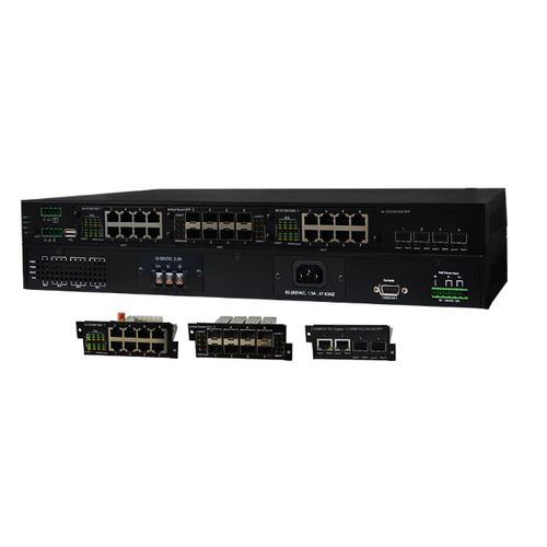管理型以太网交换机 - IPGS-6300-2P series - Lantech Communications Europe GmbH - 14 端口式 / 千兆 / 2 级