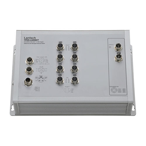 管理型以太网交换机 - TPES-L6208XT series - Lantech Communications Europe GmbH - 10 端口式 / 5G / 壁挂安装