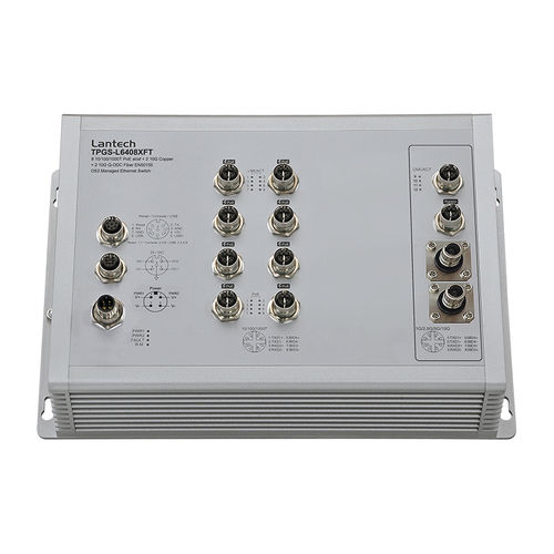 管理型以太网交换机 - TPGS-L6408XFT series - Lantech Communications Europe GmbH - 12 端口式 / 2 级 / 3 级