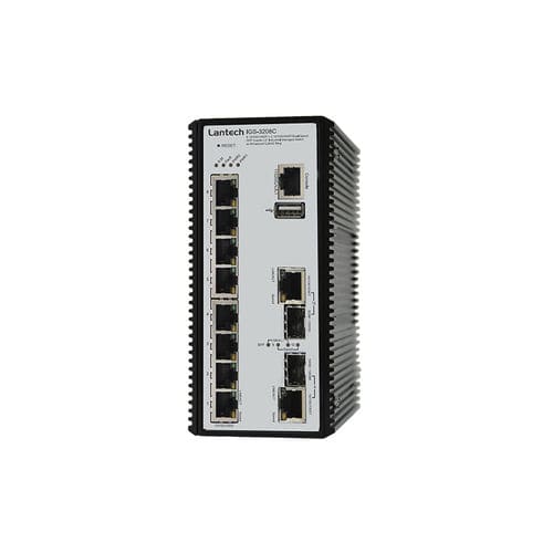 管理型以太网交换机 - IGS-3208C series - Lantech Communications Europe GmbH - 10 端口式 / 千兆 / DIN导轨