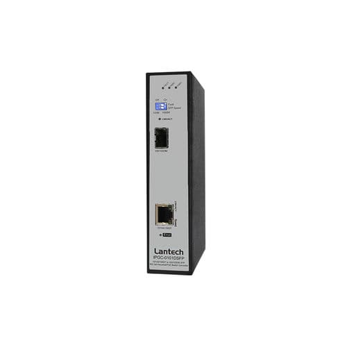 智能转换器交换机 - IPGC-0101DSFP series - Lantech Communications Europe GmbH - 双端口 / 以太网 / DIN导轨