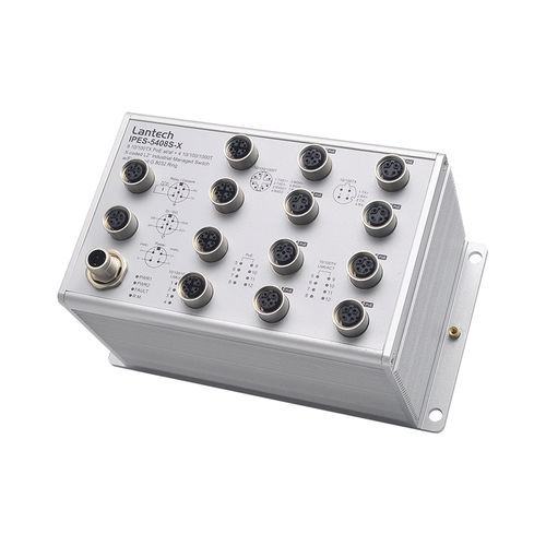管理型以太网交换机 - I(P)ES-5408S series - Lantech Communications Europe GmbH - 10 端口式 / PoE / 紧凑型