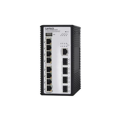 管理型以太网交换机 - I(P)GS-L5408MGSFP - Lantech Communications Europe GmbH - 12 端口式 / 2 级 / 3 级