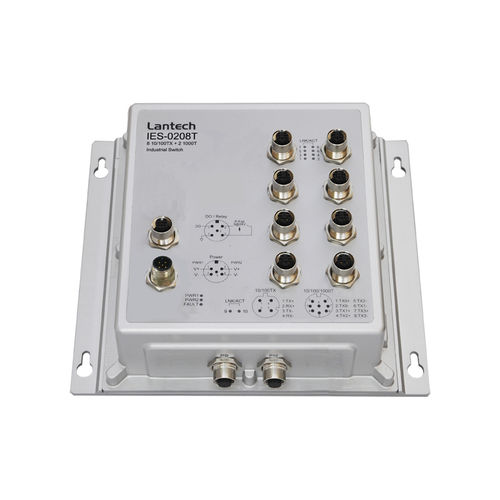 非管理型以太网交换机 - IES-0208T series - Lantech Communications Europe GmbH - 10 端口式 / 千兆 / DIN导轨