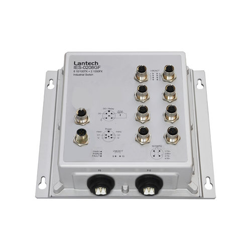 非管理型以太网交换机 - IES-0208GF series - Lantech Communications Europe GmbH - 10 端口式 / 千兆 / DIN导轨
