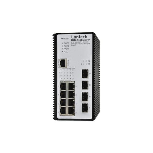 管理型以太网交换机 - IGS-3408GSFP series - Lantech Communications Europe GmbH - 12 端口式 / 千兆 / 2 级