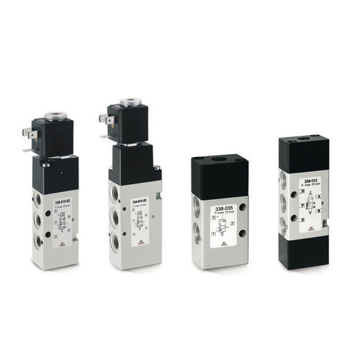 线轴气动分配器 - 3 series - CAMOZZI AUTOMATION/康茂胜 - 气动 / 螺线管驱动 / 2位3通型