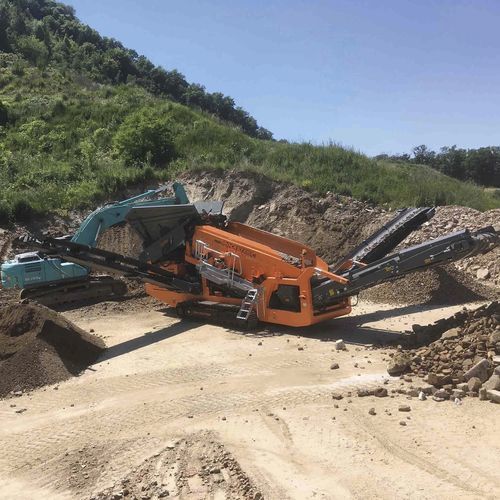 废料回收筛分机 - RSS514 - Rockster Austria International GmbH - 移动式 / 用于散料 / 双层