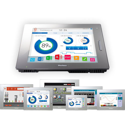 多点触摸屏HMI - SP5000 series - Pro-face - 电阻式触摸屏 / 感应电容 / 面板式