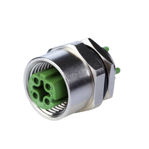 数据连接器 - MMT361A115 - METZ CONNECT - 母端 / M12编码D / 4极
