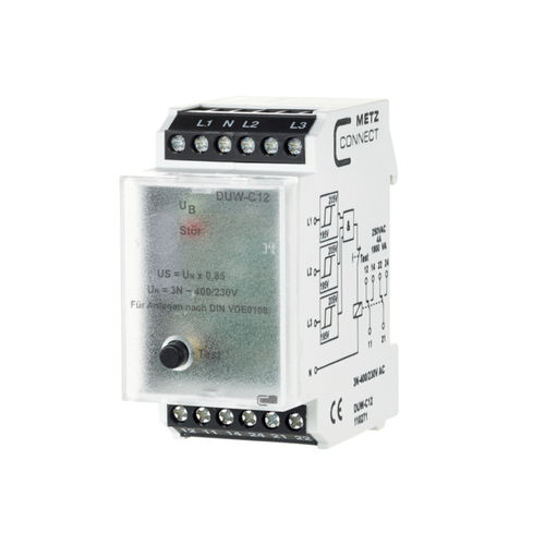 欠压监控继电器 - DUW-C12 - METZ CONNECT - 三相 / DIN导轨