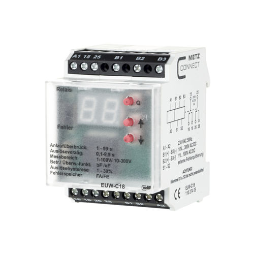 电压监控继电器 - EUW-C18 230 V - METZ CONNECT - 电流 / 交流 / 直流