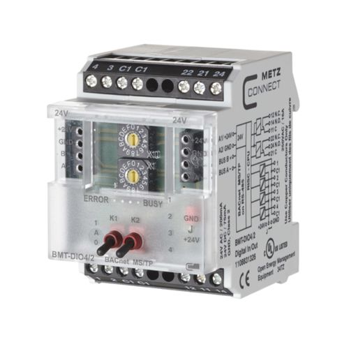 数字I/O模块 - BMT-DIO4/2 BACnet MS/TP - METZ CONNECT - BACnet / 继电器输出 / 4路数字输入