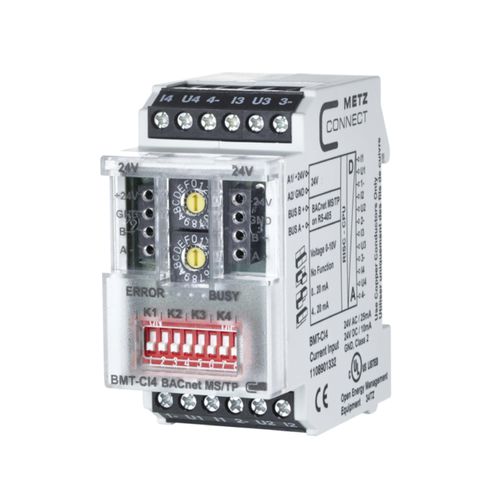 数字I/O模块 - BMT-CI4 BACnet MS/TP - METZ CONNECT - BACnet / 4路模拟输入 / DIN导轨