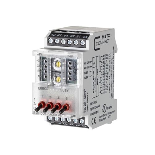 数字I/O模块 - BMT-DO4 BACnet MS/TP - METZ CONNECT - BACnet / 4路数字输出 / DIN导轨