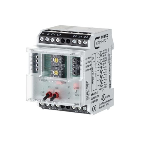 数字I/O模块 - MR-DIO4/2 Modbus RTU - METZ CONNECT - MODBUS / 继电器输出 / 4路数字输入