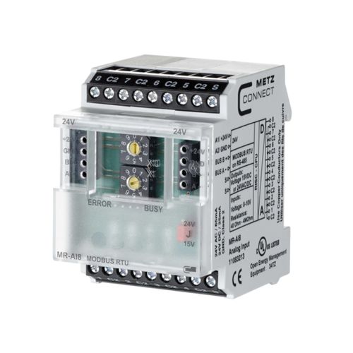 模拟IO模块 - MR-AI8 Modbus RTU - METZ CONNECT - ModBUS RTU / 8路模拟输入 / DIN导轨