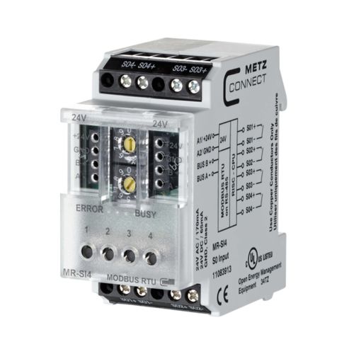 数字IO模块 - MR-SI4 Modbus RTU - METZ CONNECT - ModBUS RTU / 4路模拟输入