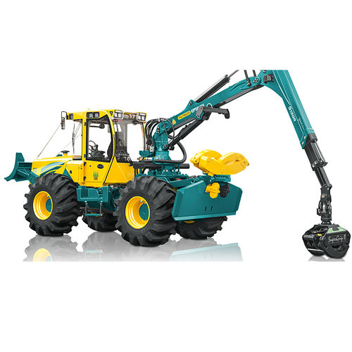 林业集材机 - HSM 805 6WD - HSM - Hohenloher Spezial-Maschinenbau GmbH & Co. K - 抓斗