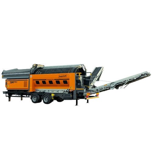 干式筛选筛选机 - SM 518.3 - Doppstadt - 用于废料回收 / 滚筒 / 废料