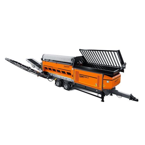 干式筛选筛选机 - SM 620.3 - Doppstadt - 用于废料回收 / 滚筒 / 用于散料