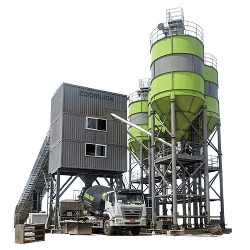 固定混凝土搅拌站 - HZS60P - Zoomlion Heavy Industry Science & Technology Co., - 带传送带
