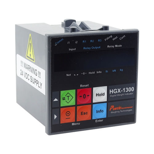 LCD显示屏称重仪表 - HGX-1300 - Puls Electronic - 面板式 / 坚固 / 抗震动